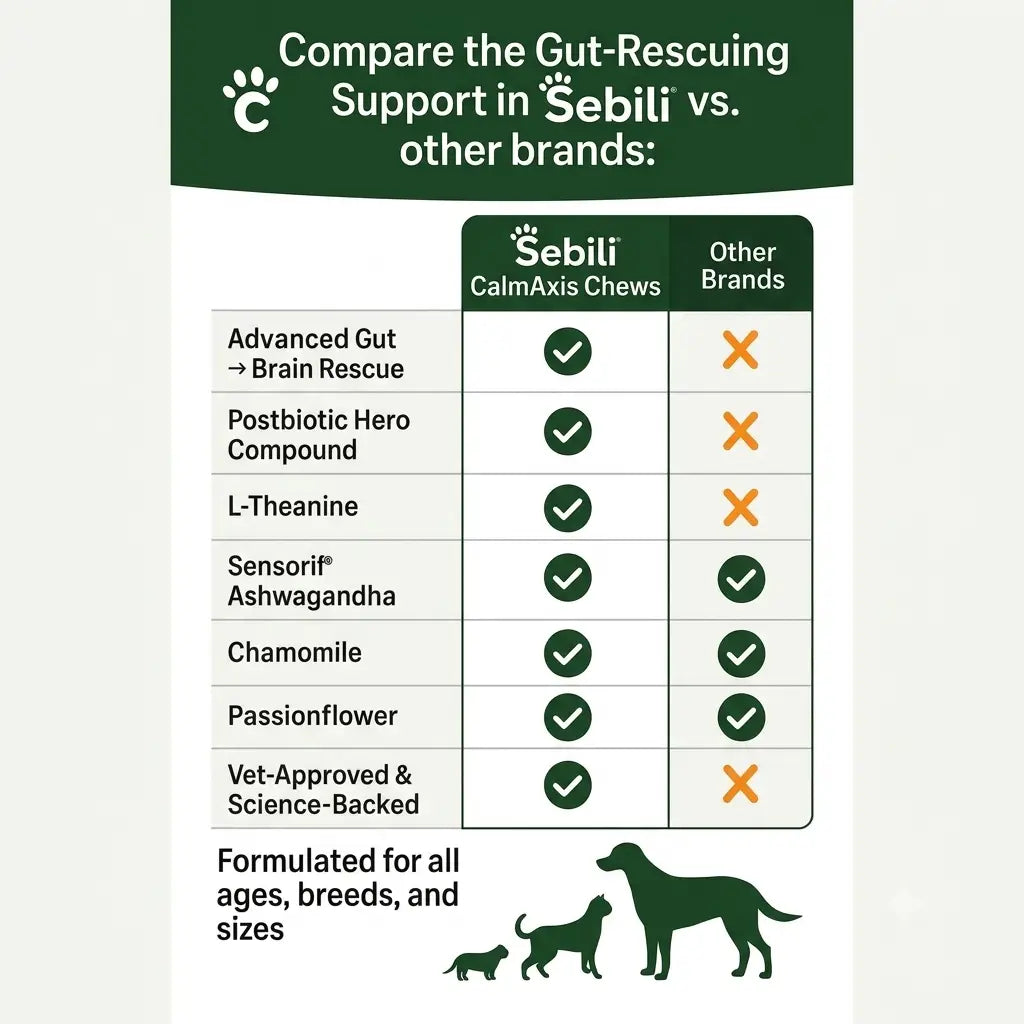 Support Gut Balance For Calmer Behavior with CalmAxis™ Postbiotic Chews