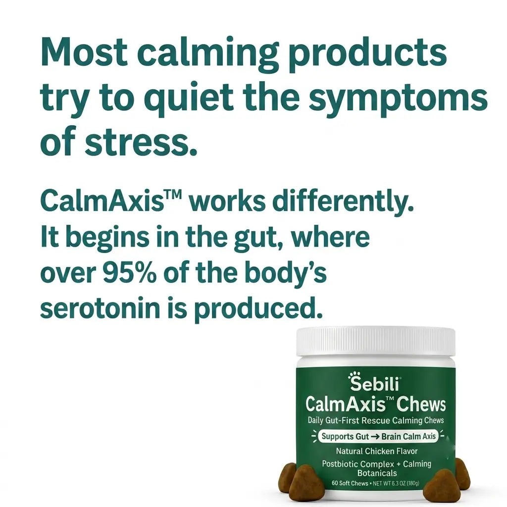 Support Gut Balance For Calmer Behavior with CalmAxis™ Postbiotic Chews