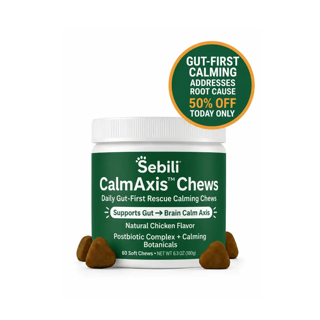 Support Gut Balance For Calmer Behavior with CalmAxis™ Postbiotic Chews